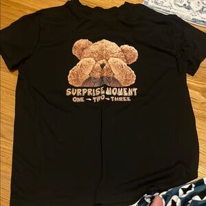 Teddy Bear Black T shirt